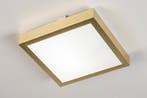 Rietveld Plafondlampen - Wit, Goud - Kunststof, Aluminium, Huis en Inrichting, Lampen | Plafondlampen, Verzenden, Nieuw