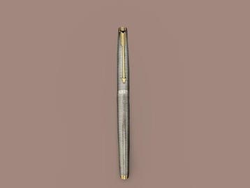 Parker - 75 Ciselé - Estilográfica - Plata Maciza 925 y Oro, Nieuw