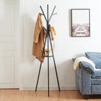 Kledingrek Edet kapstok met plank 179x48x48 cm zwart [en.cas, Verzenden, Nieuw