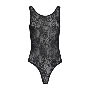 Vicolo • zwarte kanten body • L, Kleding | Dames, Jumpsuits, Verzenden, Zwart, Maat 42/44 (L), Nieuw