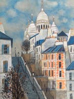Yves Ganne (1931-2019) - Les escaliers de Montmartre - NO