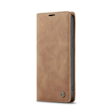 CaseMe book case leer - Apple iPhone 17 Air - licht bruin, Verzenden, Nieuw