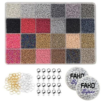 Fako Bijoux - DIY Kralen Set - Glas Zaad Kralen - Glaszaad, Verzenden, Nieuw