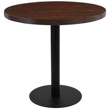 vidaXL Bistrotafel 80 cm MDF donkerbruin, Huis en Inrichting, Verzenden, Nieuw
