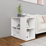 vidaXL Bijzetkast 60x30x50 cm bewerkt hout wit, Verzenden, Nieuw, 50 tot 100 cm, Minder dan 100 cm