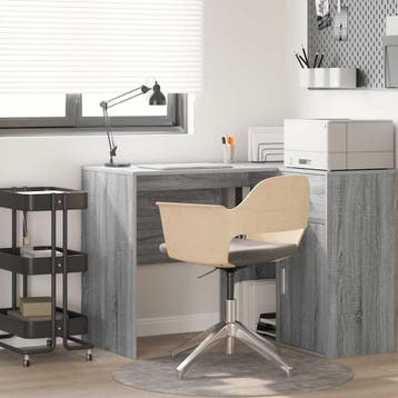 vidaXL Bureau Grijs Sonoma Bewerkt hout 102 x 50 x 75 cm, Huis en Inrichting, Bureaus, Verzenden, Nieuw
