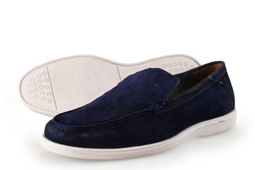 Memphis One Loafers in maat 40 Blauw, Kleding | Heren, Loafers, Zo goed als nieuw, Memphis One, Verzenden