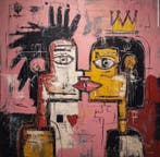 Eric Brumette - KISS ME LIKE BASQUIAT 43 - Toile L, Antiek en Kunst