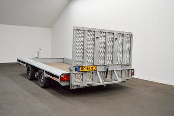 Vlemmix machinetransporter 400x180 3-ass Machinetransporter, Ophalen of Verzenden, Gebruikt