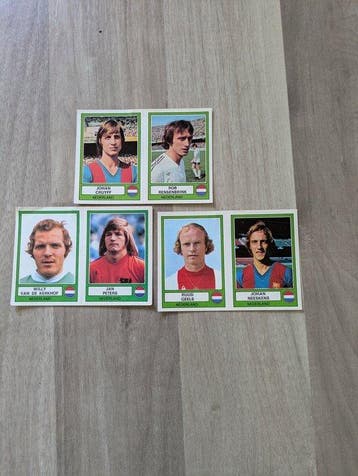 1978 Panini Johan Cruyff Niet geplakt - 3 Card - Light, Nieuw