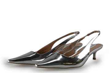 Steve Madden Slingbacks in maat 39 Zilver, Overige kleuren, Verzenden, Steve Madden, Zo goed als nieuw
