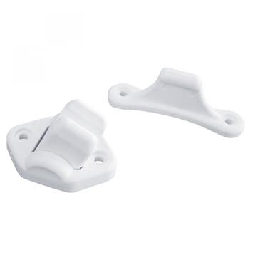 Deurvanger 2-delig Beweegbaar Wit 3mm, Caravans en Kamperen, Ophalen of Verzenden, Nieuw