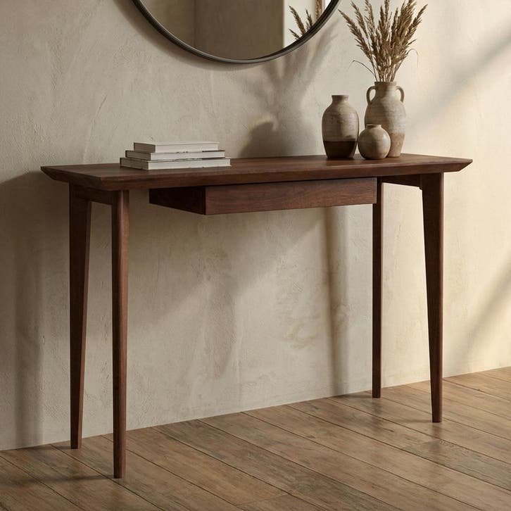*WOONWINKEL* Houten Kaptafel Met Lade Vintage, Huis en Inrichting, Tafels | Sidetables, Nieuw, Verzenden