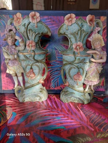 Vaas (2) - Keramiek - Art Nouveau, Antiek en Kunst