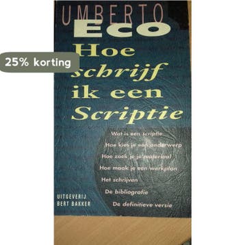 Hoe schrijf ik een scriptie ? - Umberto Eco 9789035109018, Verzenden, Gelezen, Umberto Eco