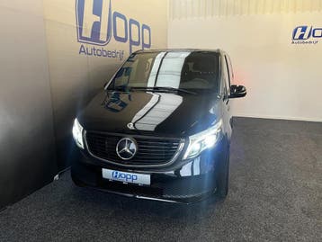 Mercedes EQV300 L3–8 Per–360°–El Schuifdeur–Taxi Klaar!–vol!, Met garantie (alle), Zwart, Leder, Elektrisch