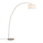 Moderne booglamp beige met teddy kap - Vinossa, Verzenden, Nieuw, Modern