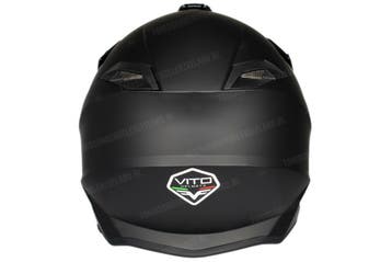 Helm Vito Crosshelm Tivoli mat zwart, Fietsen en Brommers, Brommerhelmen, Ophalen of Verzenden, Nieuw, Vito