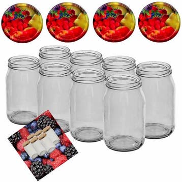 Glazenpotten 900 ml met twist-off deksel (Gemengd fruit) ..., Verzenden, Nieuw