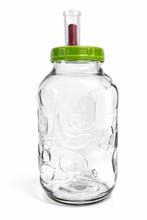 Glazen pot 5 liter met deksel en waterslot, Verzenden, Nieuw