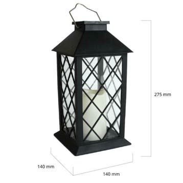 Solar lantaarn 'Candle II' - Voordeelset 3 stuks, Tuin en Terras, Zonne-energie, Kunststof, Verzenden, Minder dan 50 watt