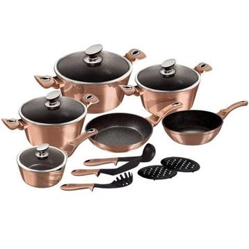 Berlinger Haus Pannenset 15-delig - Rosé Gold, Verzenden, Nieuw
