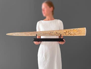 GEEN RESERVEPRIJS - Prachtige grote, gepatineerde,, Antiek en Kunst