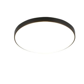 Zwarte plafonnière kunststof, Sharde, 18W, 4000K LED, IP44, Ophalen of Verzenden, Nieuw
