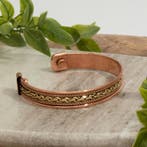 Koperen gezondheids-klemarmband met 2 magneten, Ophalen of Verzenden, Nieuw