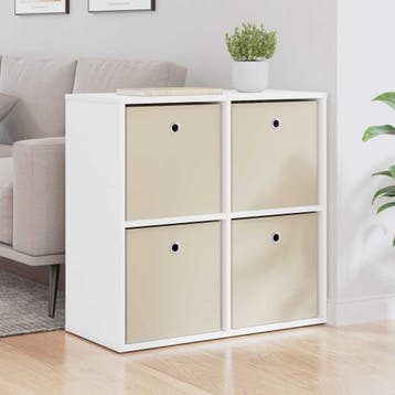 vidaXL Dressoir Wit 68,5 x 32 x 67 cm, Verzenden, Nieuw, 50 tot 100 cm, 25 tot 50 cm