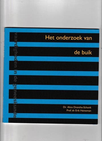 Het onderzoek van de buik 9789077201039, Boeken, Zo goed als nieuw