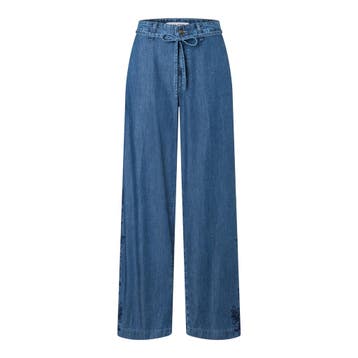 MAC • blauwe Wendy embro broek • 36, Kleding | Dames, MAC, Nieuw, Maat 36 (S), Verzenden