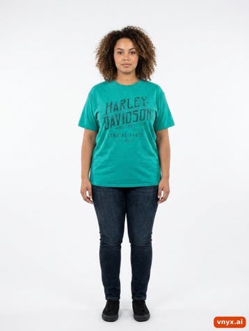 HARLEY-DAVIDSON T-shirts Dames maat L Teal Vintage, Kleding | Dames, Ophalen of Verzenden, Nieuw