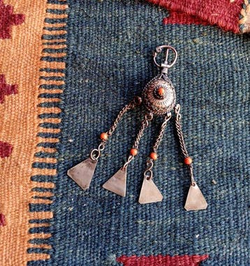 Zilver, Zilveren legering - Fibula - TIZNIT BERBER AMAZIGH