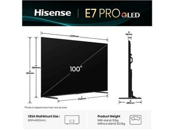 Hisense - LED/QLED BIGGER 100 Ultra HD 4K TV - 100 inch, Audio, Tv en Foto, Televisies, Overige merken, Verzenden, Nieuw, 100 cm of meer