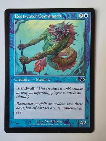 ROOTWATER COMMANDO (NEMESIS) (39/143) (MTG) (MODERATELY, Verzenden, Gebruikt