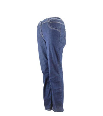 Mango Broek in maat 32 Blauw, Kleding | Dames, Mango, Verzenden, Zo goed als nieuw, Blauw