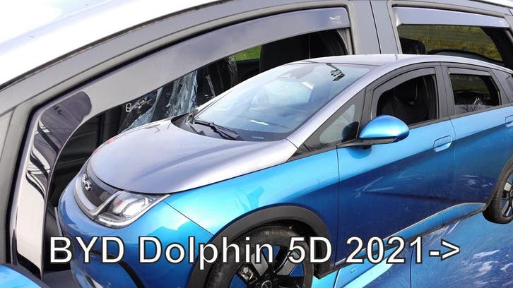Zijwindschermen BYD raamspoilers getint oa Dolphin Seal, Auto-onderdelen, Ruiten en Toebehoren, Nieuw, Alfa Romeo, Amerikaanse onderdelen
