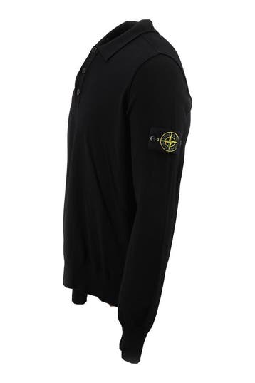 Stone Island Polo in maat M Zwart, Verzenden, Gedragen, Zwart, Stone Island