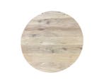 Rond Eiken Tafelblad | Rustiek | 140 cm (diameter), Huis en Inrichting, Tafelonderdelen, Ophalen of Verzenden, Nieuw