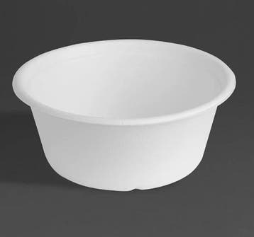 Bagasse Kom Basis 750ml (50 stuks), Verzenden, Nieuw in verpakking