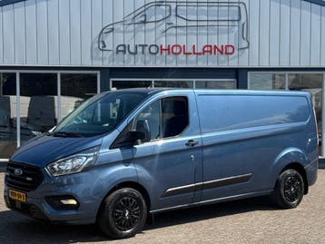 Ford Transit Custom 2.0 TDCI 96KW 131PK L2H1 EURO 6 AIRCO/ N, Gebruikt, Euro 6, Blauw, Dealer onderhouden