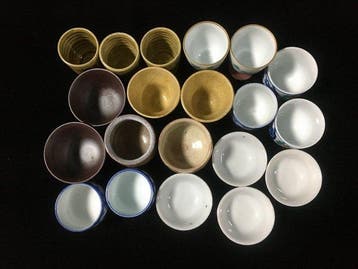 Japanese - Beeld, Vintage Japanese Sake Cups (Ochoko /