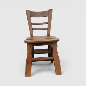 Trapje - Hout - Stool - Library steps, Antiek en Kunst