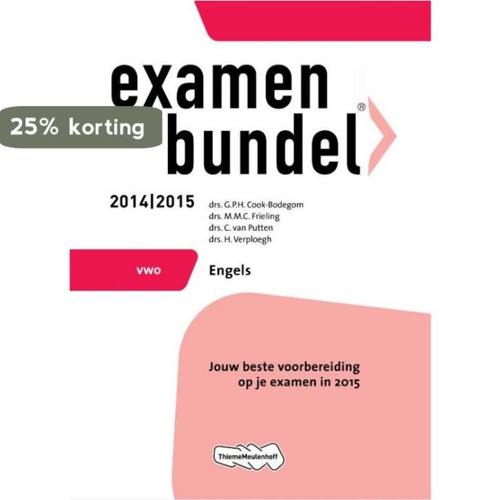 Engels / Vwo 2014/2015 / Examenbundel 9789006080780, Boeken, Schoolboeken, Gelezen, Verzenden