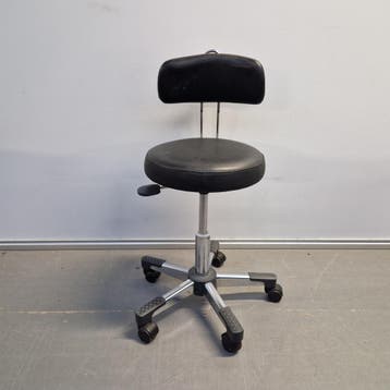 Greiner medische werkstoel - zwarte skai mat, Ophalen of Verzenden, Nieuw