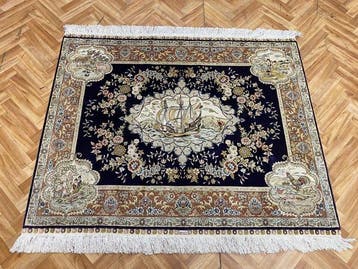 China, Hereke - Tapijt - 124 cm - 98 cm - zijden tapijt, Nieuw