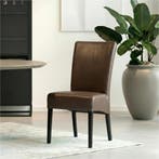 Set van 6 Leren eetkamerstoelen Just - Toledo Moss, Huis en Inrichting, Stoelen, Ophalen of Verzenden, Nieuw, Leer