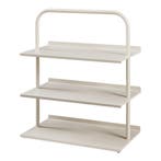 Schoenenrek Poytya met 3 planken champagne 73x60x32 cm [en.c, Verzenden, Nieuw