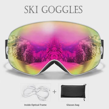 Ski Bril Heren Dames Tieners - UV400 Anti-Condens, Inclusief, Verzenden, Nieuw